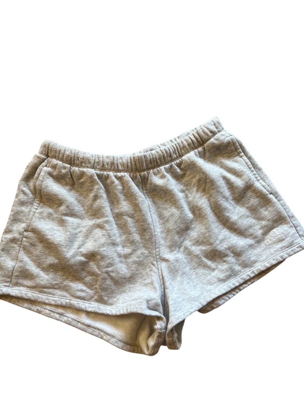 Champion gray heavy workout shorts Women L NWOT